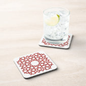 Glasmatrassen Mozaïek Marokkaans rood MAMLUK Bier Onderzetter (Rechterzijde)