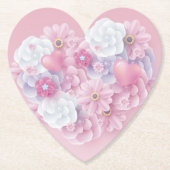 Glasmatrassen van papier/karton kartonnen onderzetters (Voorkant)