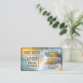 Glasmorfisme Planeten Visitekaartje (Staand voorkant)