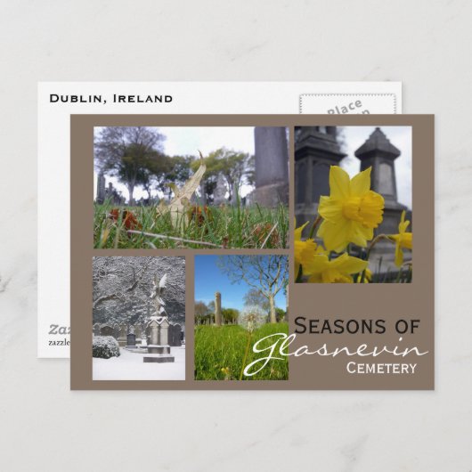 Glasnevin Seaseons Collage Briefkaart (Voorkant / Achterkant)