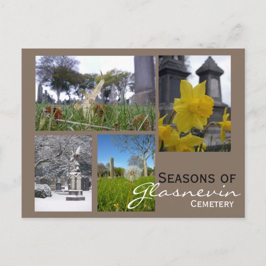 Glasnevin Seaseons Collage Briefkaart (Voorkant)