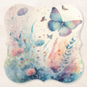 Glasonderstukken van vlinderpapier kartonnen onderzetters (Voorkant)