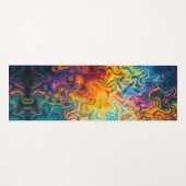 Glaspatroon met meerdere kleuren yogamat (Voorkant (horizontaal))