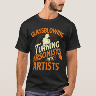 Glasploeg maakt artistieke kunstenaars tot kunstgl t-shirt