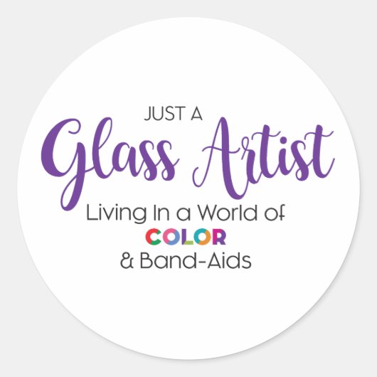 Glass Artist Sticker (Voorkant)