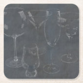 Glass Barware Kartonnen Onderzetters (Voorkant)
