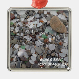 Glass Beach Fort Bragg California Xmas Ornament