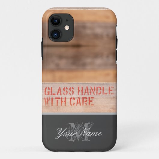 Glass! Behandel voorzichtig! Case-Mate iPhone Case (Achterkant)