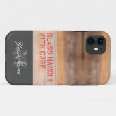Glass! Behandel voorzichtig! Case-Mate iPhone Case (Achterkant (horizontaal))
