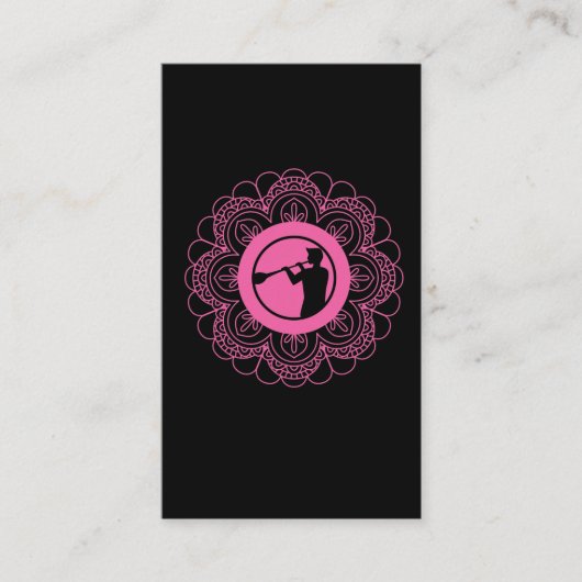 Glass Blower Mandala-beroep Glass Baling Art Visitekaartje (Voorkant)