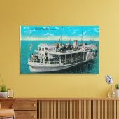 Glass Bottom Boat in Avalon, Catalina Canvas Afdruk (Insitu (Woonkamer))