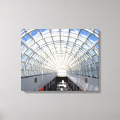 Glass Ceiling Blue Sky Skylight Canvas Afdruk (Voorkant)