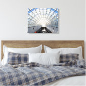 Glass Ceiling Blue Sky Skylight Canvas Afdruk (Insitu (Slaapkamer))