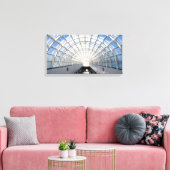 Glass Ceiling Blue Sky Skylight Canvas Afdruk (Insitu (Woonkamer))