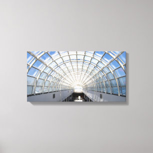 Glass Ceiling Blue Sky Skylight Canvas Afdruk