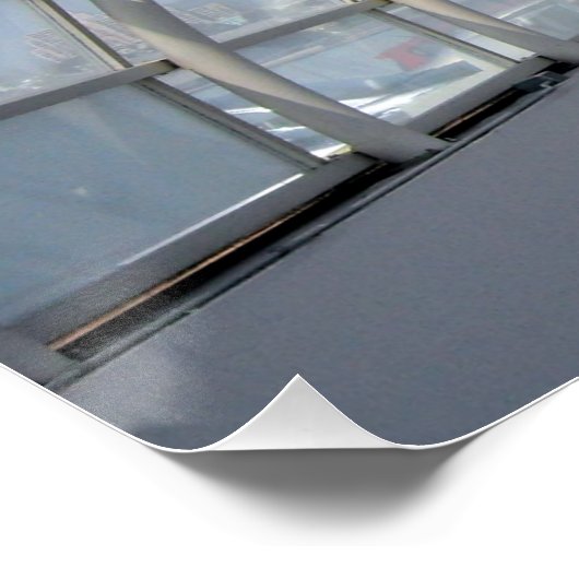 Glass Ceiling Blue Sky Skylight Perfect Poster (Hoek)