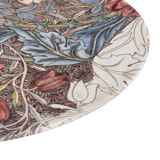 GLASS CHOPPARD : WILLIAM MORRIS : WILD TULIP SNIJPLANK (Hoek)