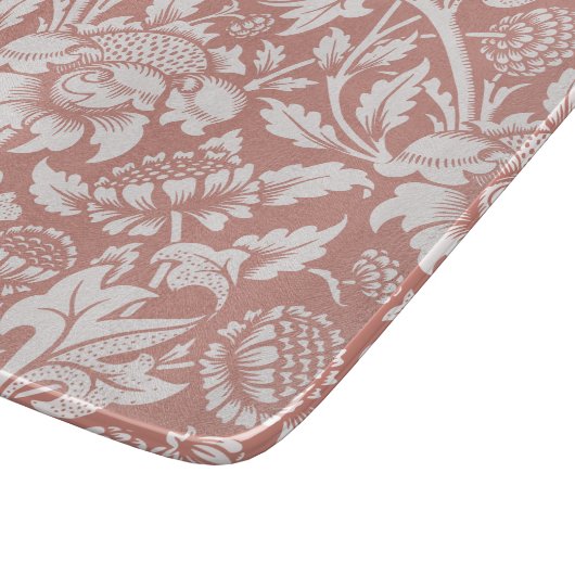 GLASS CHOPPORTON : WILLIAM MORRIS : PLATTELAND SNIJPLANK (Hoek)