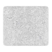 GLASS CHOPPORTON : WILLIAM MORRIS : PLATTELAND SNIJPLANK (Voorkant)