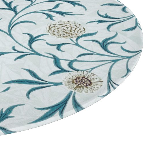 GLASS CHOPPORTON : WILLIAM MORRIS : PLATTELAND SNIJPLANK (Hoek)