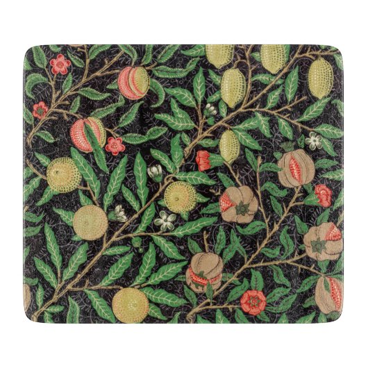 GLASS CHOPPORTON : WILLIAM MORRIS POMEGRANATE SNIJPLANK (Voorkant)