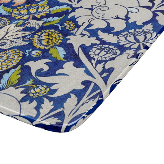 GLASS CHOPPORTON : WILLIAM MORRIS : WATERVERF SNIJPLANK (Hoek)