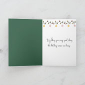 Glass Christmas Snowman Ornament Feestdagen Kaart (Binnen)