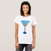 Glass Clown Fishtini Clown Fish Martini Glass T-shirt (Voorkant volledig)