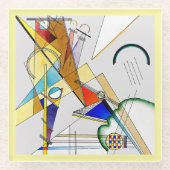Glass COASTER - Abstract by Wassily Kandinsky Glazen Onderzetter (Voorkant)