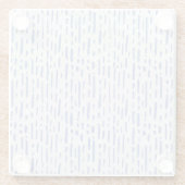 Glass Coaster - Blue Pattern Glazen Onderzetter (Achterkant)