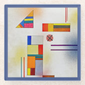 Glass COASTER - "Hartweich, No. 390" - Kandinsky Glazen Onderzetter (Voorkant)