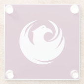 Glass coaster with flag of Phoenix, Arizona Glazen Onderzetter (Achterkant)