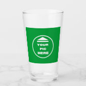 Glass Cup 16oz - gepersonaliseerd Voeg uw Afbeeldi Glas (Voorkant)