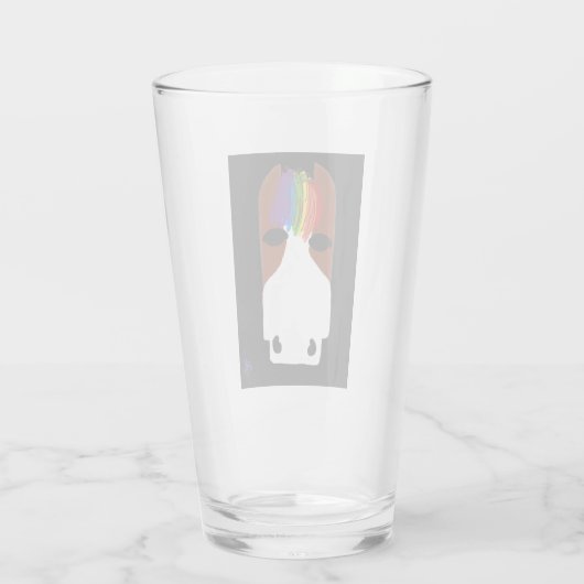 Glass Cup - LGBTQ Paard Glas (Achterkant)