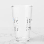 Glass Cup menorah bloemen  stijl Glas (Links)