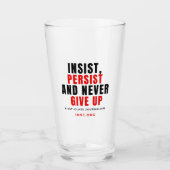 Glass Cup - Never Stop Glas (Voorkant)
