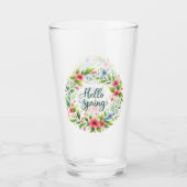 Glass Cup-Spring Floral Drinkware Glas (Voorkant)