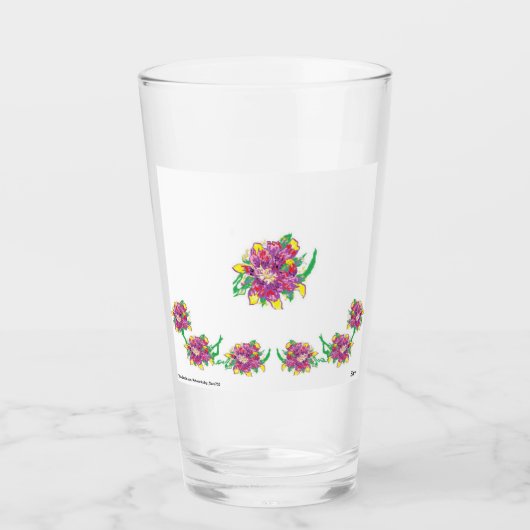 Glass Cup Tumbler Astiatic Lilly (Voorkant)