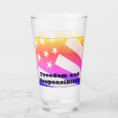 Glass Cup: vrijheid en verantwoordelijkheid Glas (Voorkant)