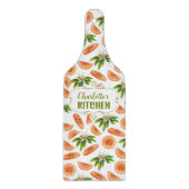 Glass Custom Oranje Waterverf, Keuken Snijplank (Voorkant)