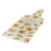Glass Custom Peach Waterverf, keuken Snijplank (Hoek)