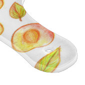 Glass Custom Peach Waterverf, keuken Snijplank (Hoek)