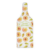 Glass Custom Peach Waterverf, keuken Snijplank (Voorkant)