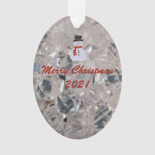 Glass Cut Patroon Ornament (voorkant)