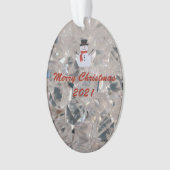 Glass Cut Patroon Ornament (voorkant)