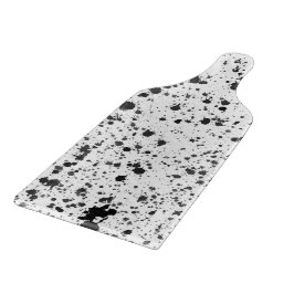 Glass Cutting Board - Black and White Splatters Snijplank