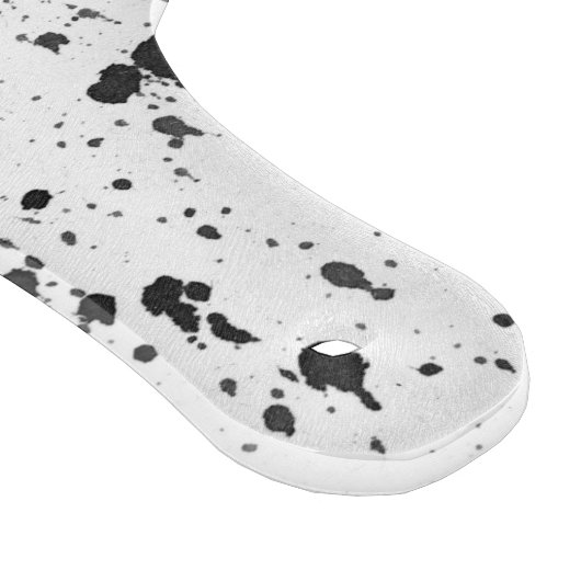 Glass Cutting Board - Black and White Splatters Snijplank (Hoek)