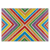 Glass Cutting Board Bullseye Rainbow Snijplank (Voorkant)