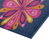 Glass Cutting Board Burst Navy Snijplank (Hoek)