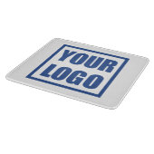Glass Cutting Board Business Logo Snijplank (Hoek)